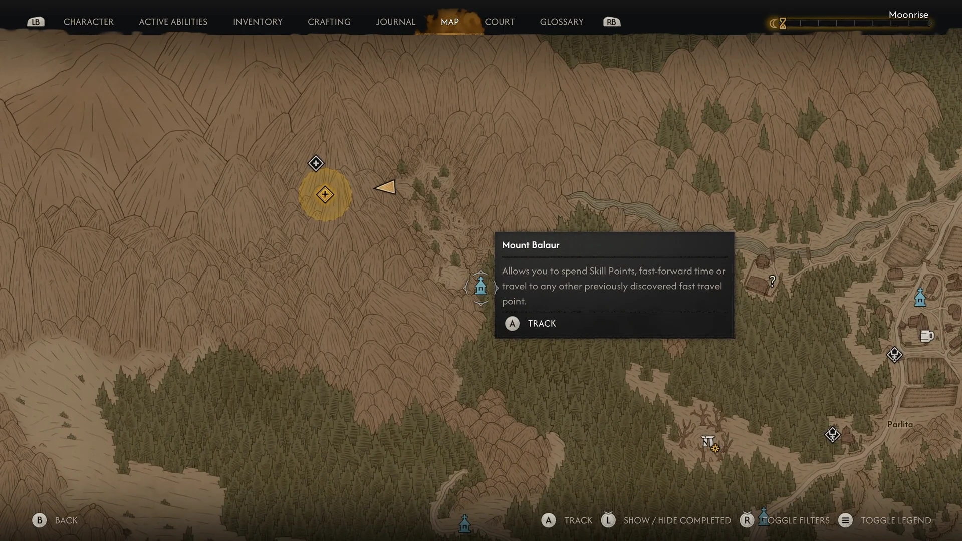 Mount Balaur cave objective northwest of Parlita